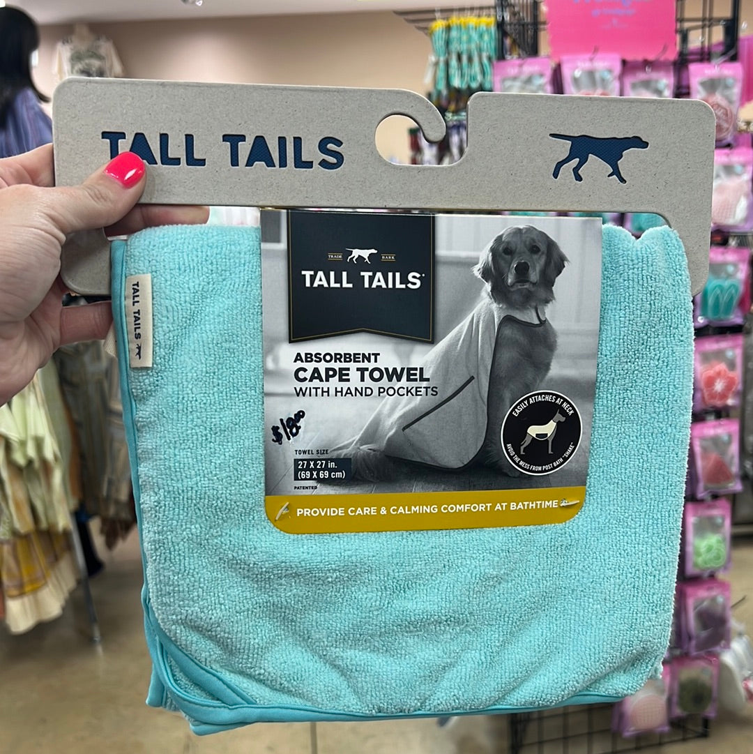 2220- Tall Tails Absorbent Cape Towel w/ Pockets