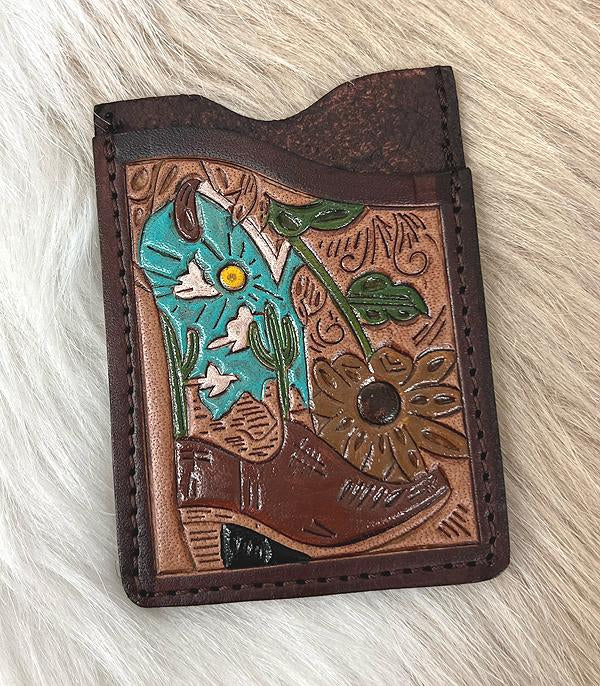 2932- Genuine Leather Card Case *PICK DESIGN*
