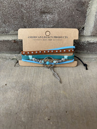 3816- Leather Bracelets w/ Pendants & Accessories *MULTIPLE OPTIONS*