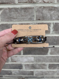 3816- Leather Bracelets w/ Pendants & Accessories *MULTIPLE OPTIONS*