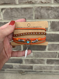 3816- Leather Bracelets w/ Pendants & Accessories *MULTIPLE OPTIONS*