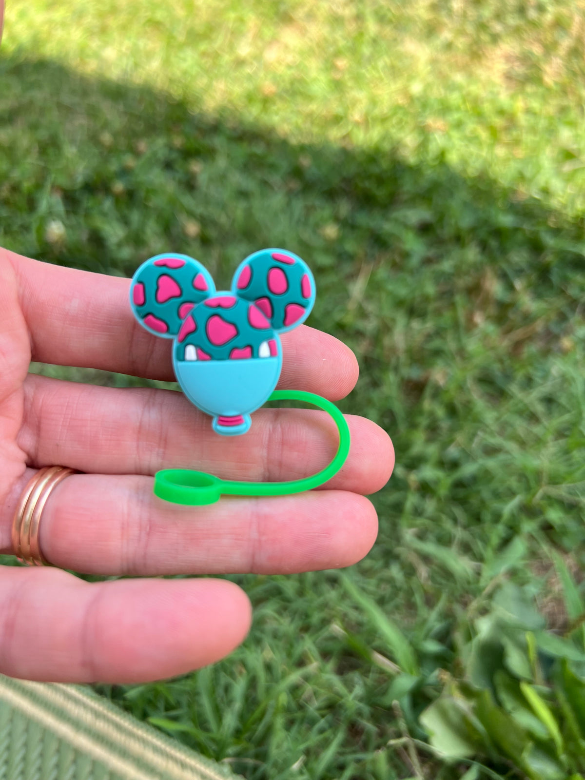 2607- Silicone Disney Theme Straw Toppers *PICK DESIGN*