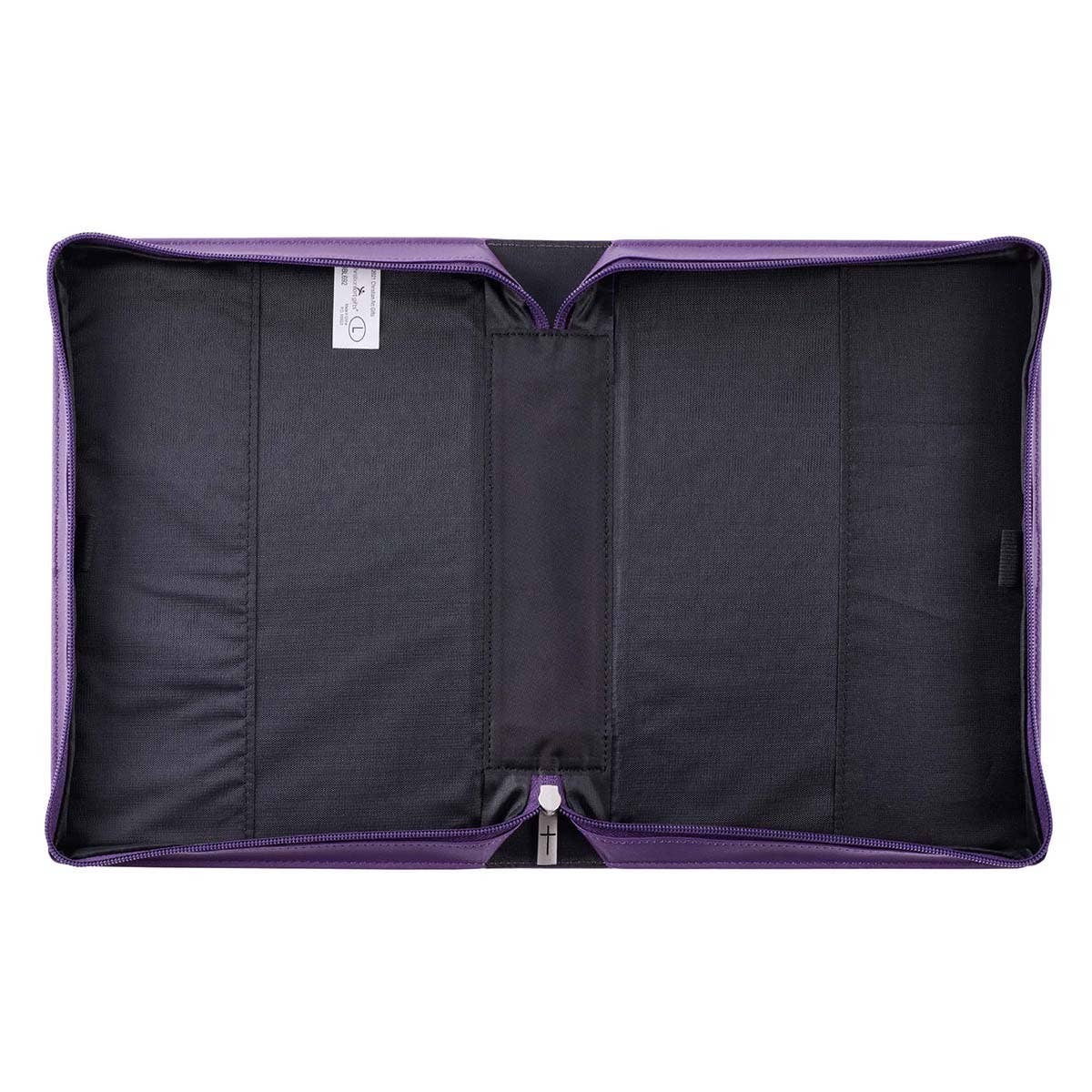 3402- Bible Cover Purple Blessed is the One Jer. 17:7: Medium