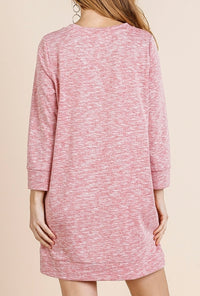 1472- Umgee Berry Tunic w/ Base Buttons