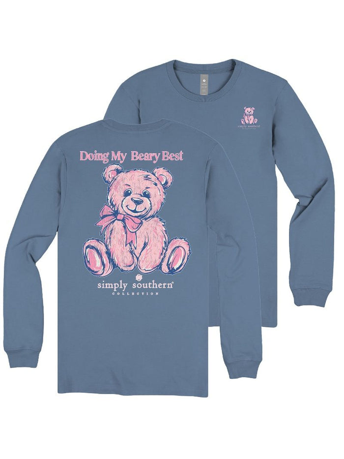 Doing My Beary Best Long Sleeve T-Shirt by Simply Southern