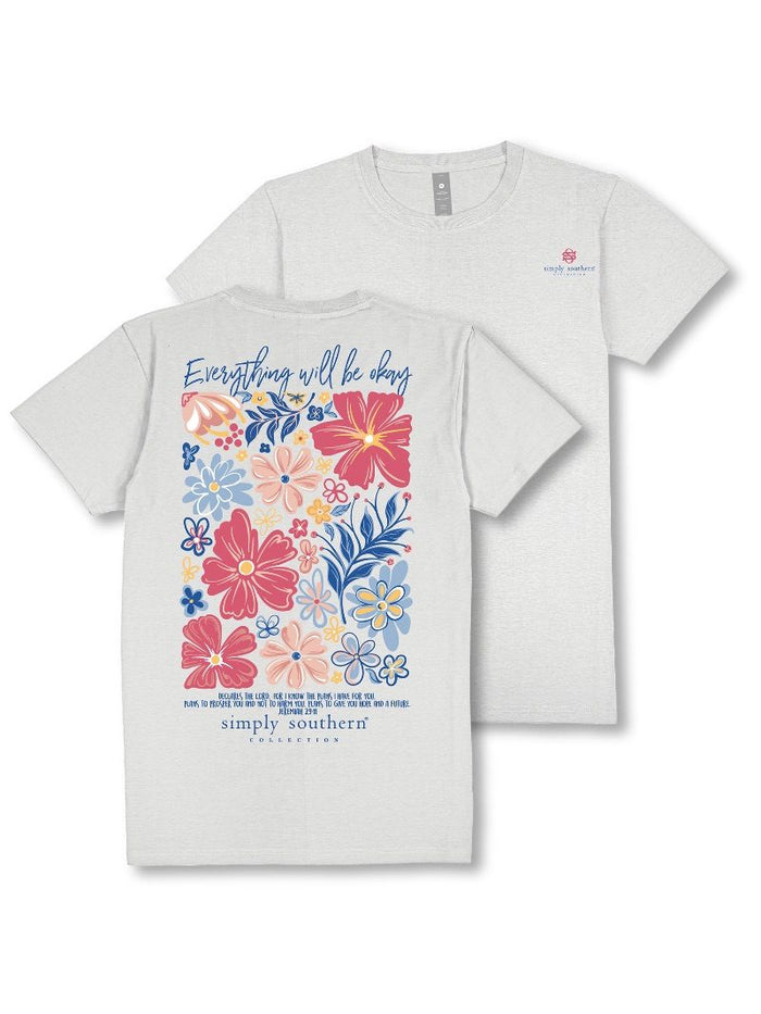 Everything Will Be Okay Short Sleeve T-Shirt by Simply Southern