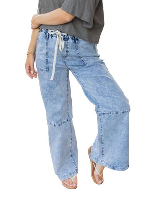 Denim Stretch Utility Pants by Simply Southern