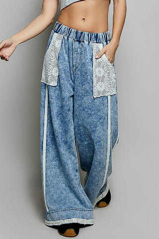 The Boho Soul Crochet Pocket Pants | POL ATLANTA