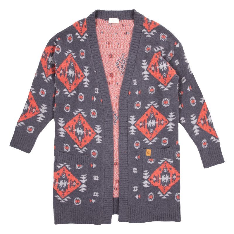 9117- Dark Grey Aztec Cozy Cardigan by Simply Southern