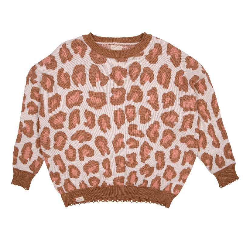 9116- Leopard Fuzzy Sweater by Simply Southern