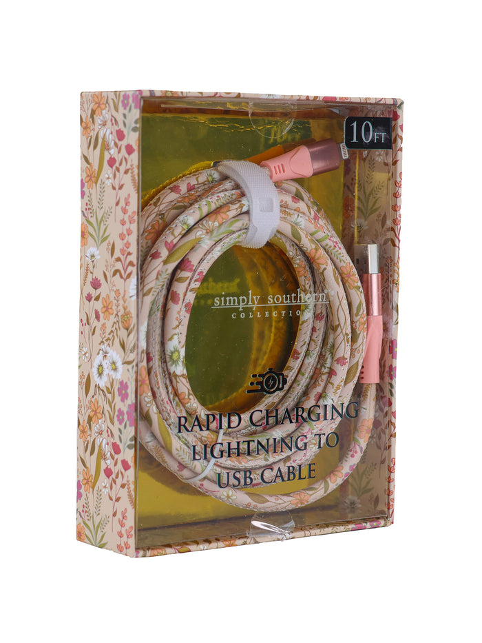 3477- USB 10ft Charging Cable by Simply Southern