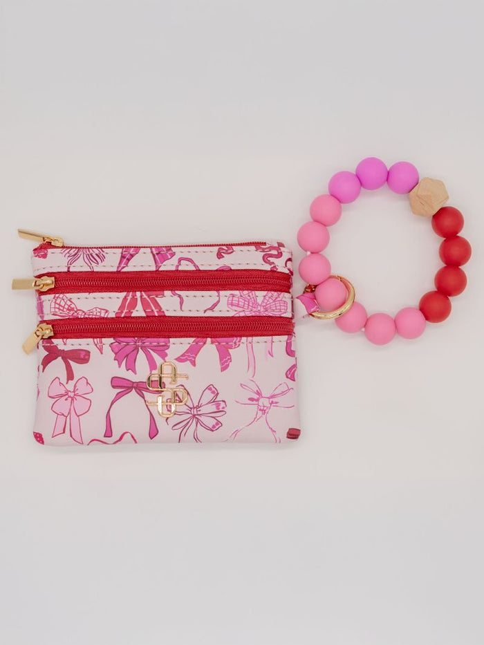 Beaded O-Ring Wristlet w/ ID Wallet by Simply Southen