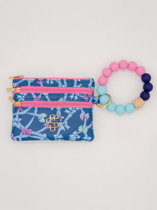Beaded O-Ring Wristlet w/ ID Wallet by Simply Southern