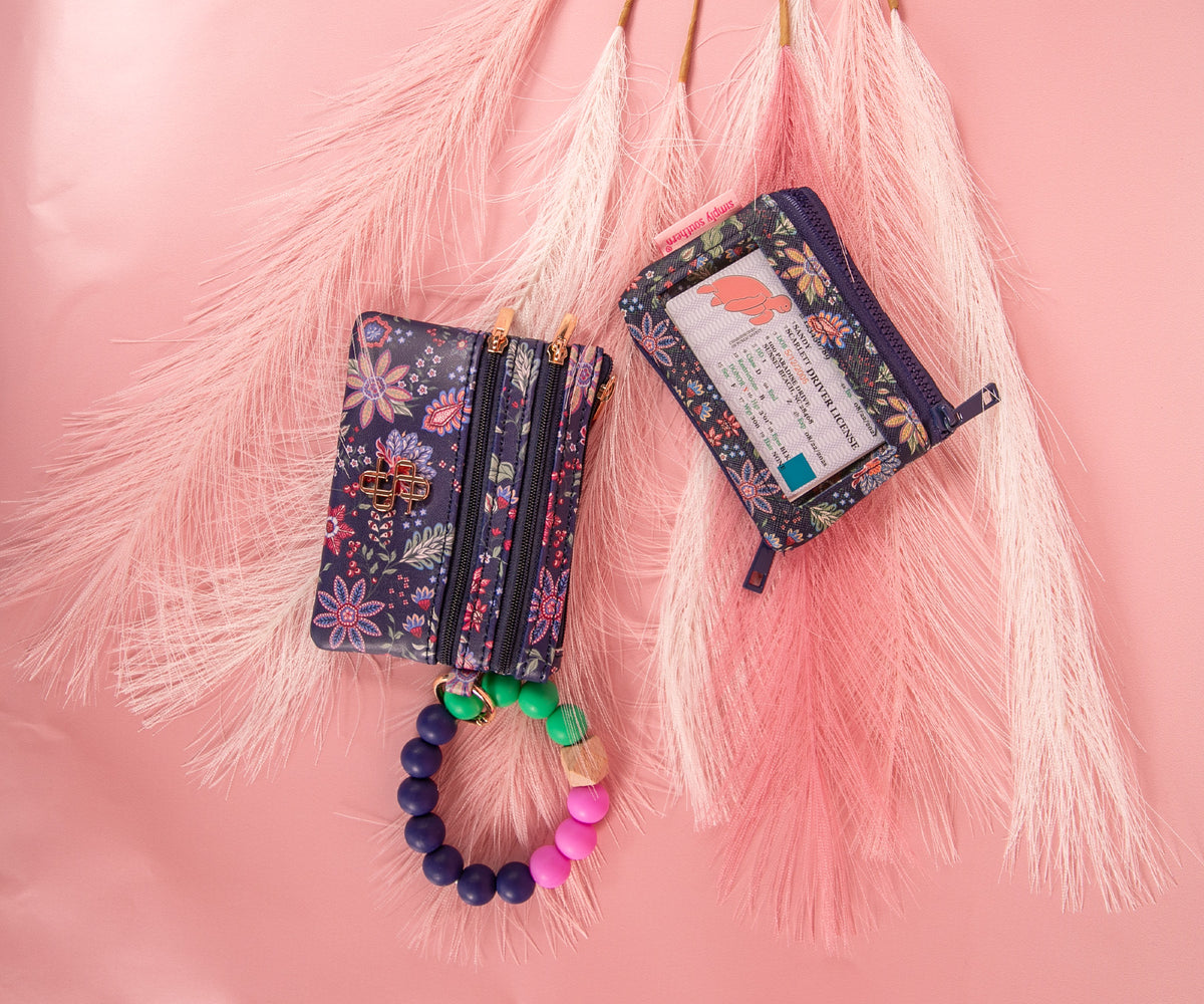 Beaded O-Ring Wristlet w/ ID Wallet by Simply Southen