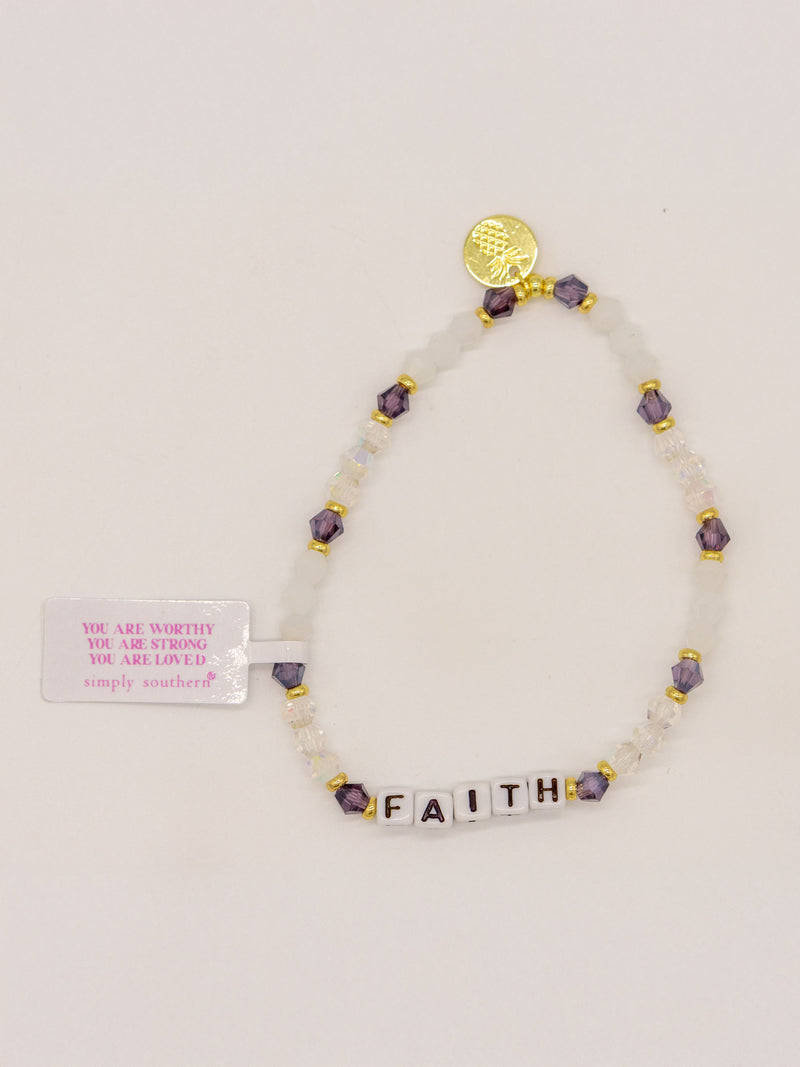 Beaded Inspirational Stretch Bracelet by Simply Southern