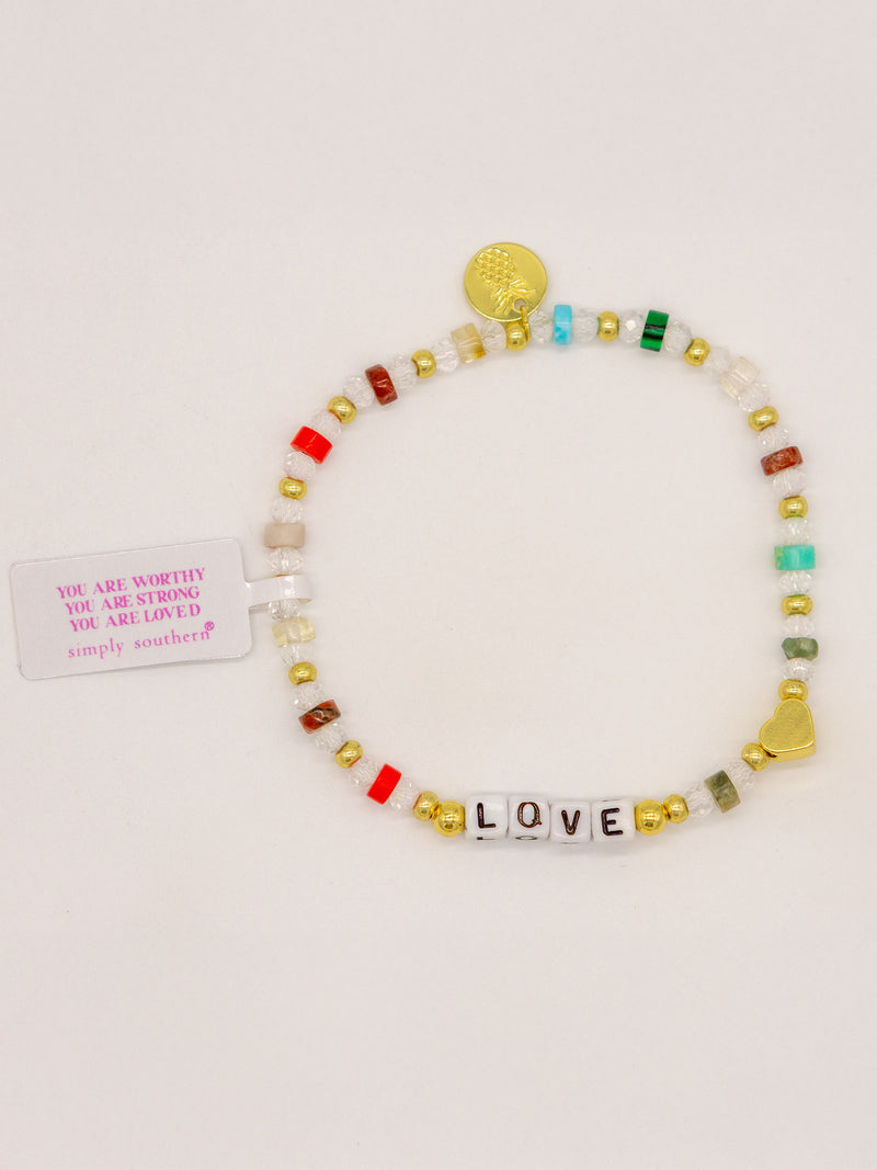 Beaded Inspirational Stretch Bracelet by Simply Southern