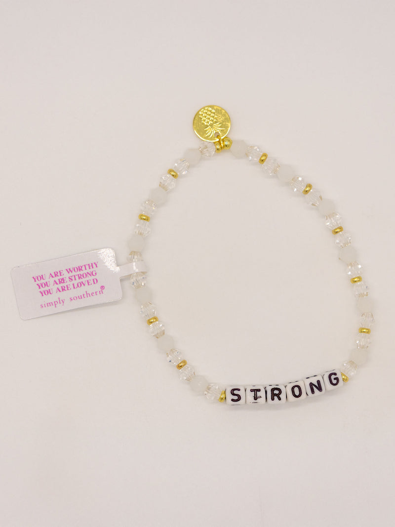 Beaded Inspirational Stretch Bracelet by Simply Southern