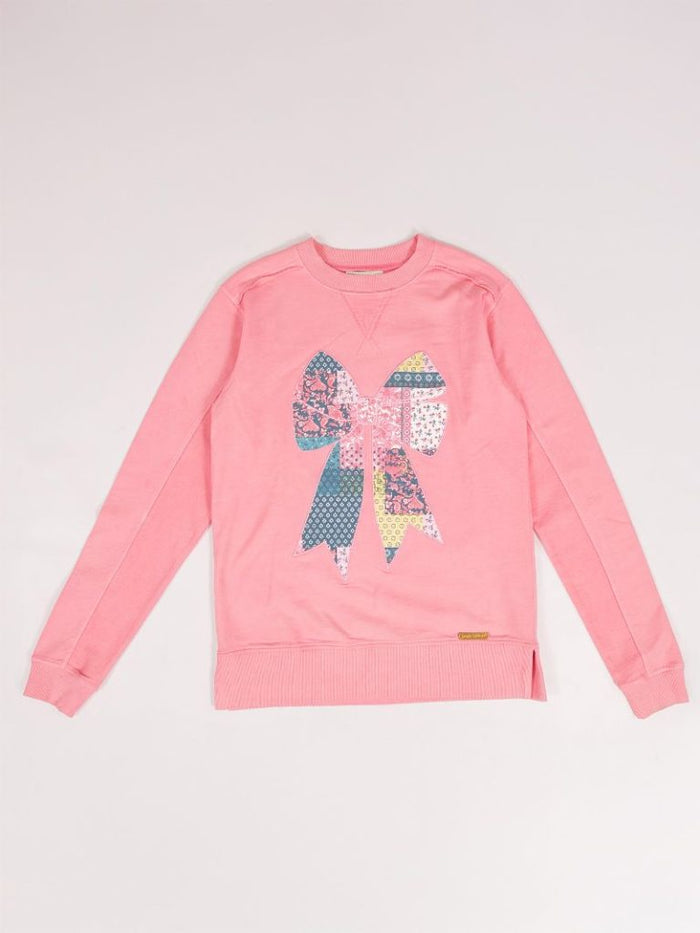 Pink Patchwork Long Sleeve Pullover by Simply Southern