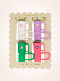 Straw Cover Pack of 4 by Simply Southern