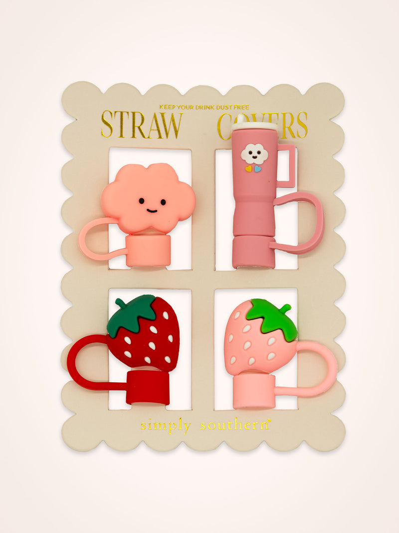 Straw Cover Pack of 4 by Simply Southern