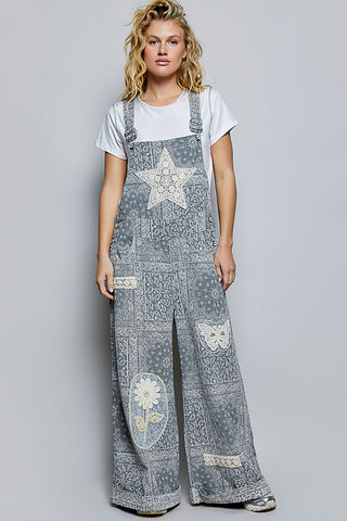 The Wildflower Pearl Patch Overalls | POL ATLANTA