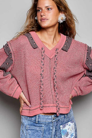 The Wander Free Patchwork Sweater | POL ATLANTA