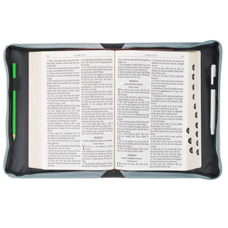 Bible Cover Fashion Teal Trust Prov. 3:5: Large