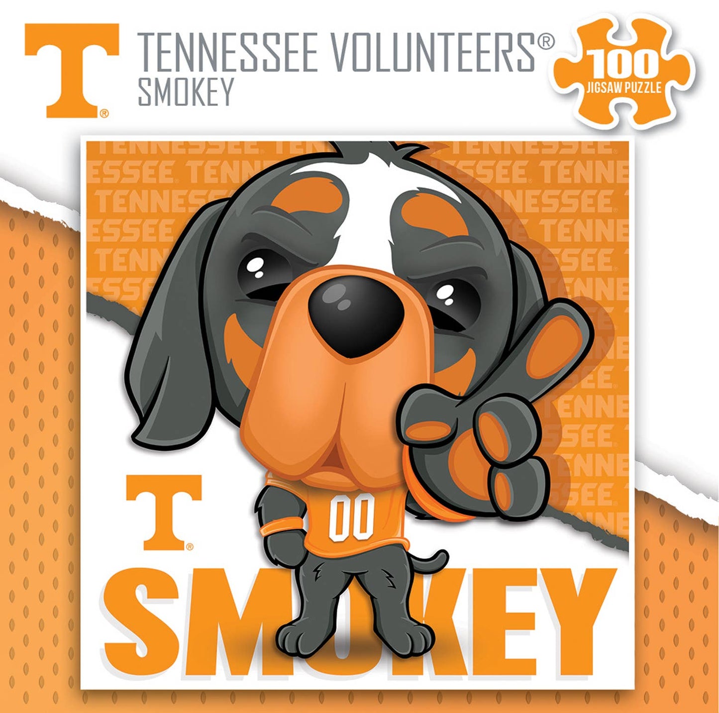 3855- Smokey - Tennessee Volunteers Mascot 100 Piece Puzzle *TN COLLECTION*