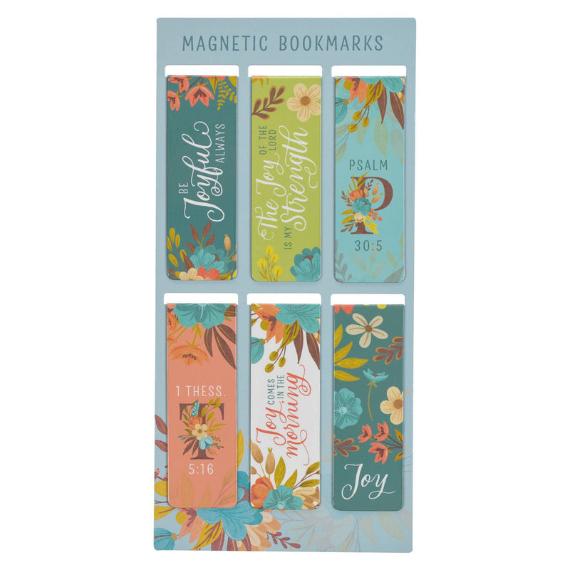 3408- Magnetic Bookmark set Cool Florals