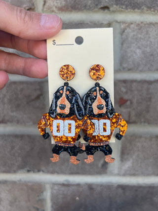 3244- Glitter Smokey Dog Earrings *TN COLLECTION*