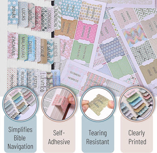 Spanish Bible Tabs Laminated 75 Pack