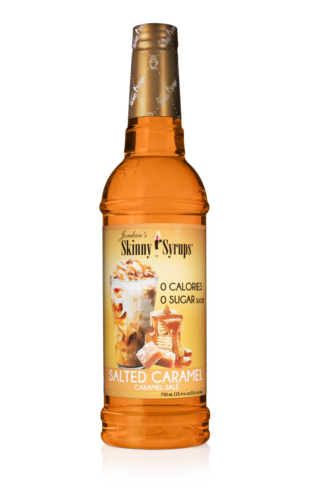 Sugar Free Salted Caramel 750ml - Skinny Syrup