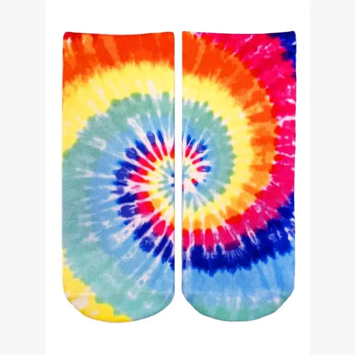 Novelty Graphic Ankle Socks - Classic Tie Dye