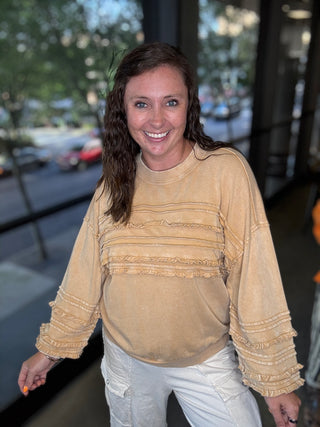 Latte Boho Sweater | EASEL ATLANTA