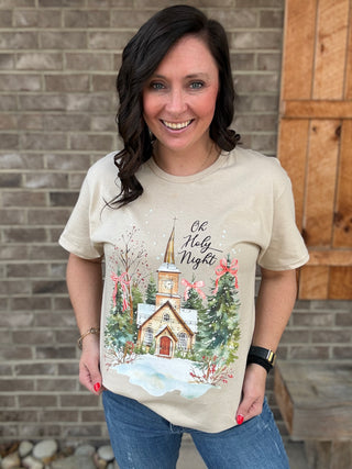Oh Holy Night Short Sleeve Graphic Tee