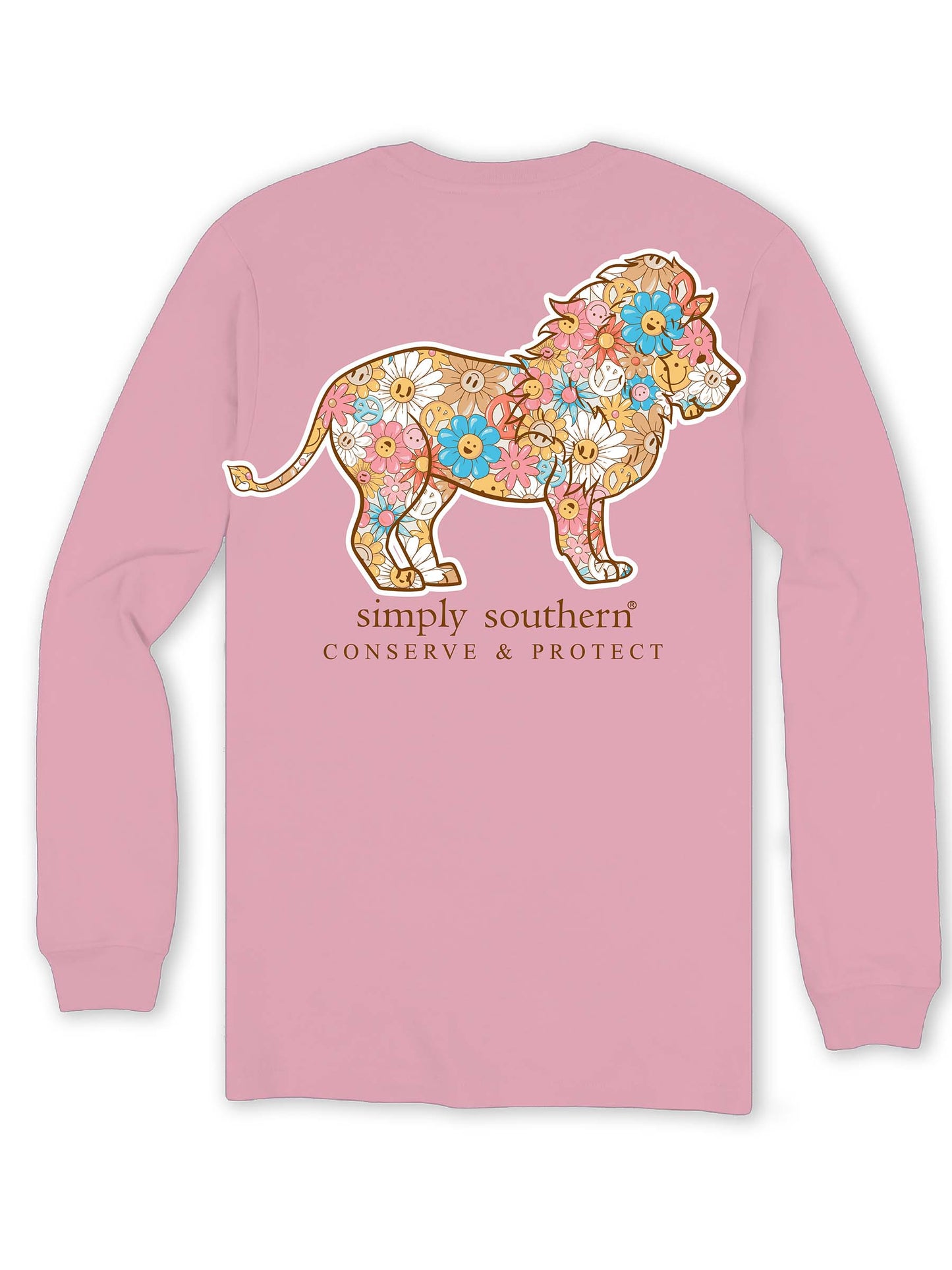 2830- Track Your Lion Long Sleeve T-Shirt by Simply Southern