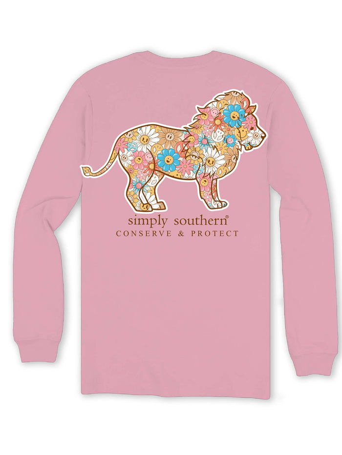 2830- Track Your Lion Long Sleeve T-Shirt by Simply Southern