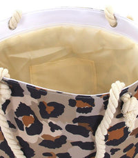 8959- Leopard Beach Tote