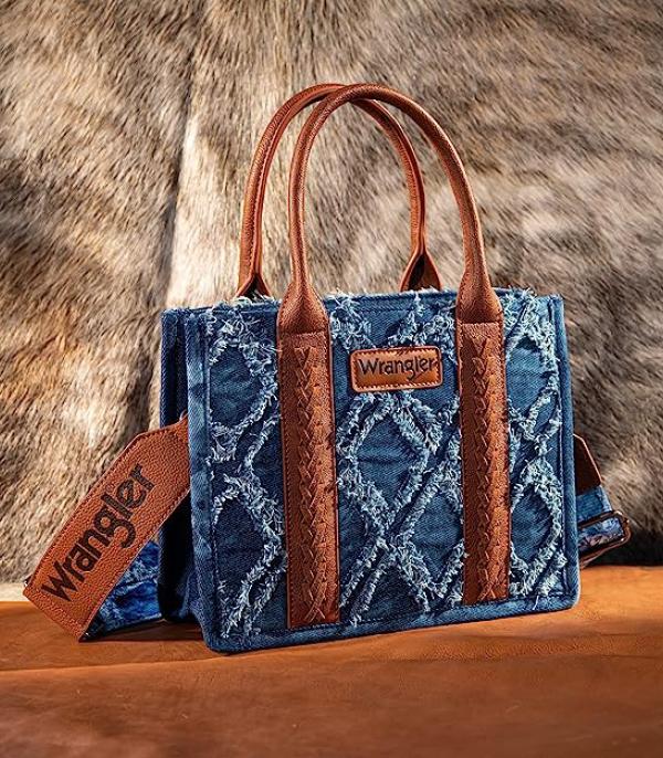 3437- Denim Canvas Crossbody by Wrangler
