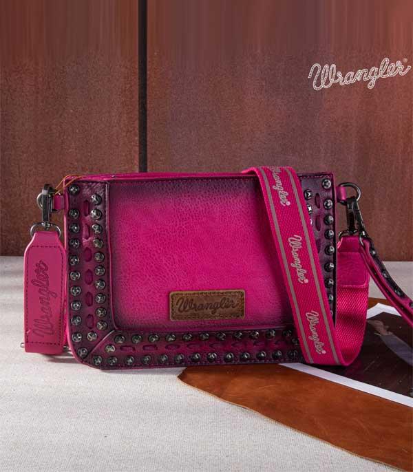 2182- Coral Wrangler Crossbody Studded Purse