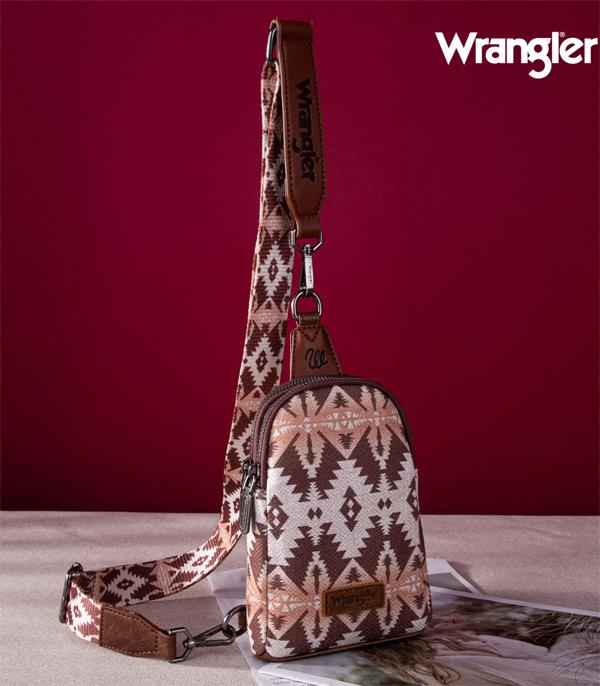 2829- Light Coffee Aztec Wrangler Sling Bag