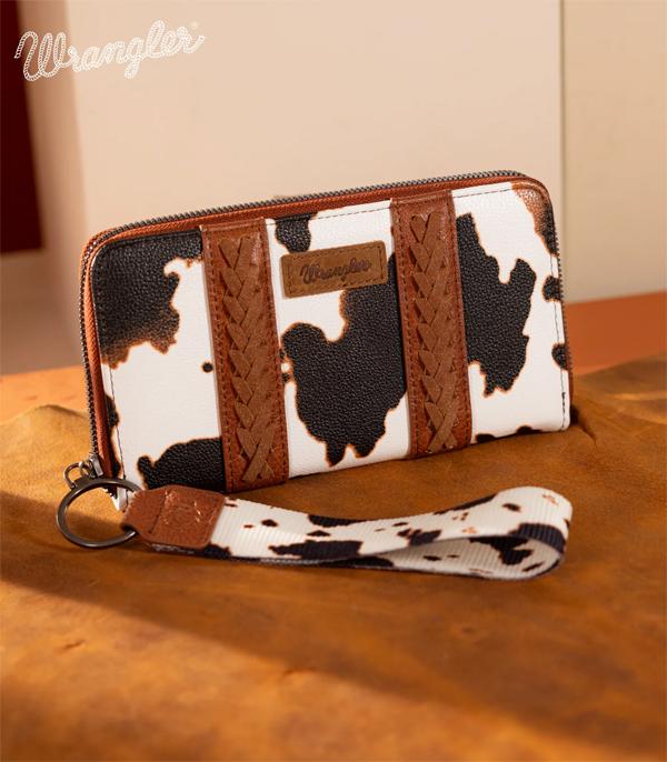 2468- Brown Cow Aztec Wrangler Wristlet