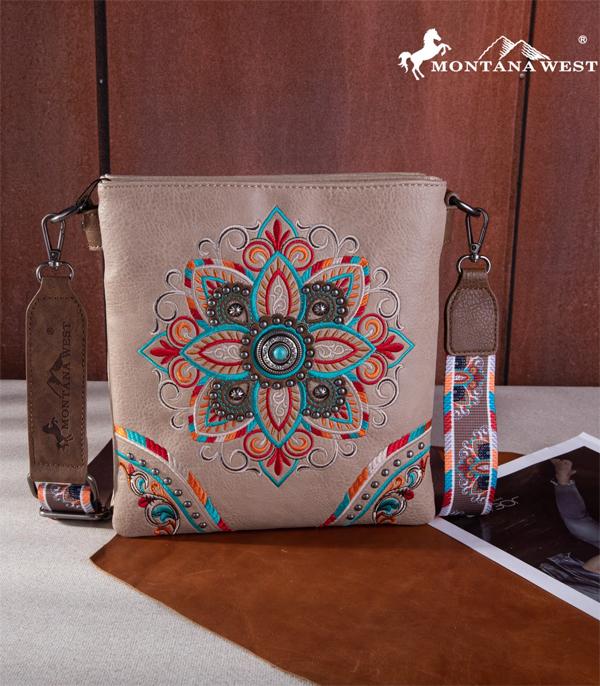 3350- Tribal Embroidered Conceal Carry crossbody by Montana West