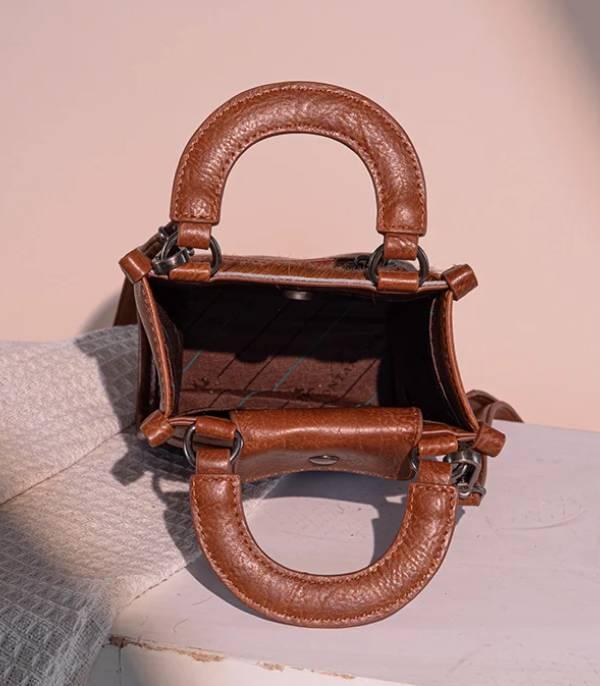 3447- Brown Tooled Mini Crossbody Bag by Montana West