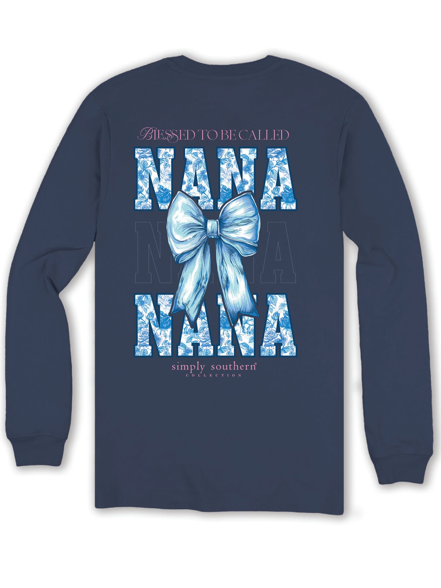 3389- Blessed To Be Called Nana Long Sleeve Simply Southern T-Shirt