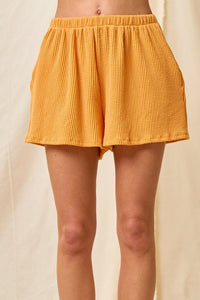 Orange Ribbed Everyday Comfy Set (TOP & SHORTS) *TN COLLECTION*