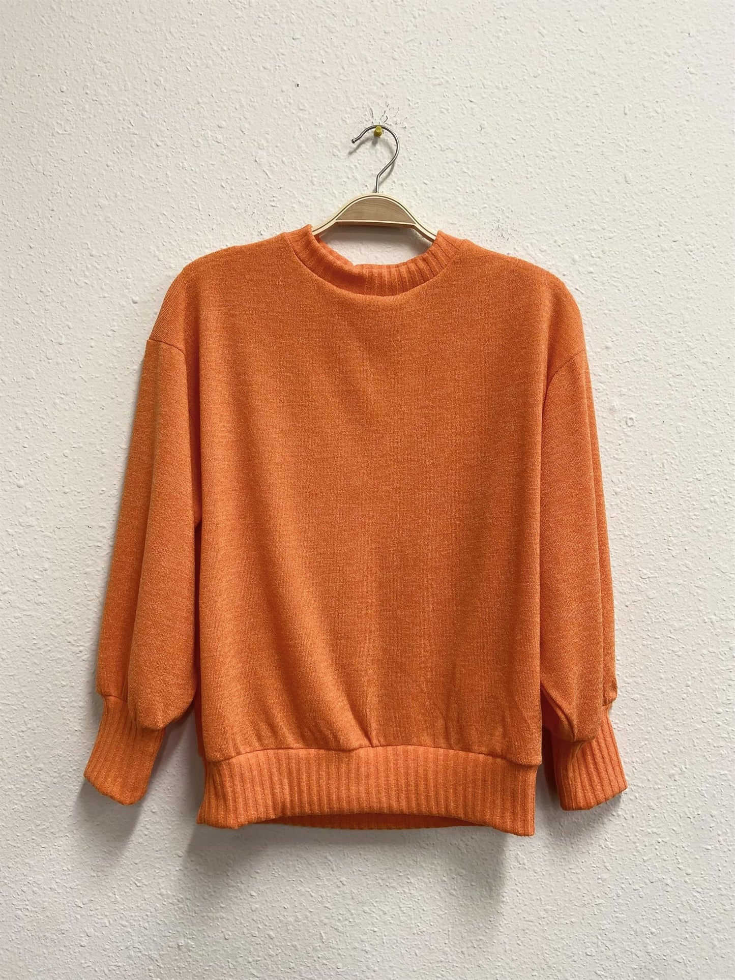 10025- Orange Soft Pullover Sweater *TN COLLECTION*