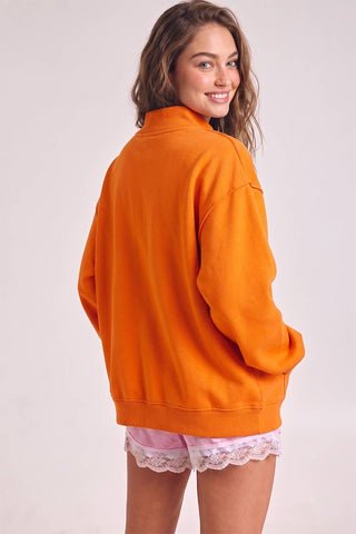 TENNESSEE Embroidered Sweatshirt | Orange & White