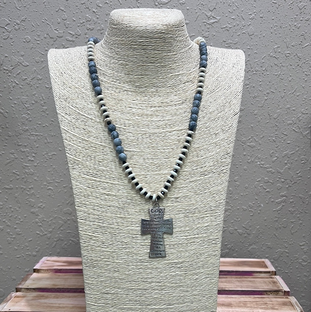 771- Serenity Cross Necklace