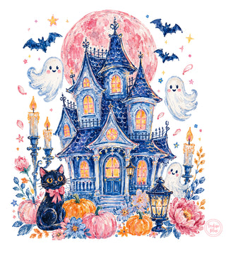 Halloween Haunted Mansion | Blue Indigo | HALLOWEEN PREORDER